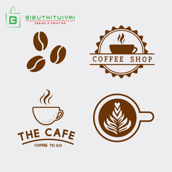 Mẫu logo cà phê file AI dành cho dân thiết kế