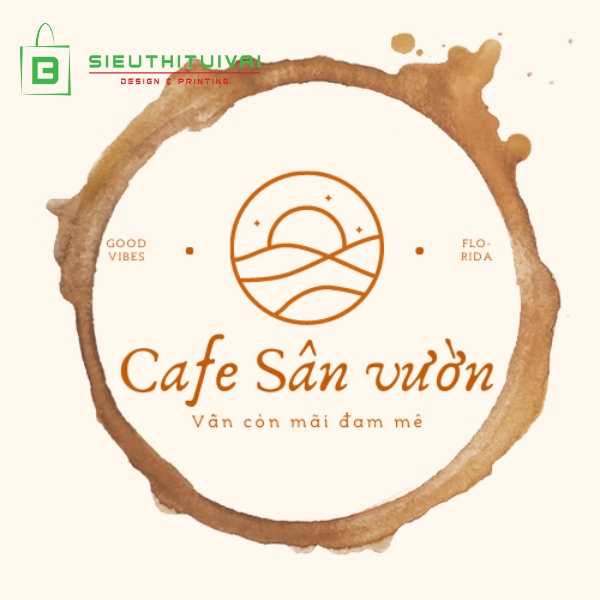 Café logo Sân Vườn kèm thông điệp sâu sắc