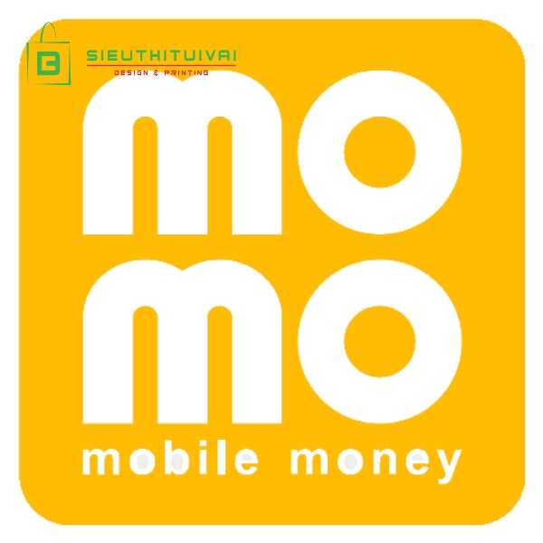 Ví điện tử Mobile Money màu vàng dùng design
