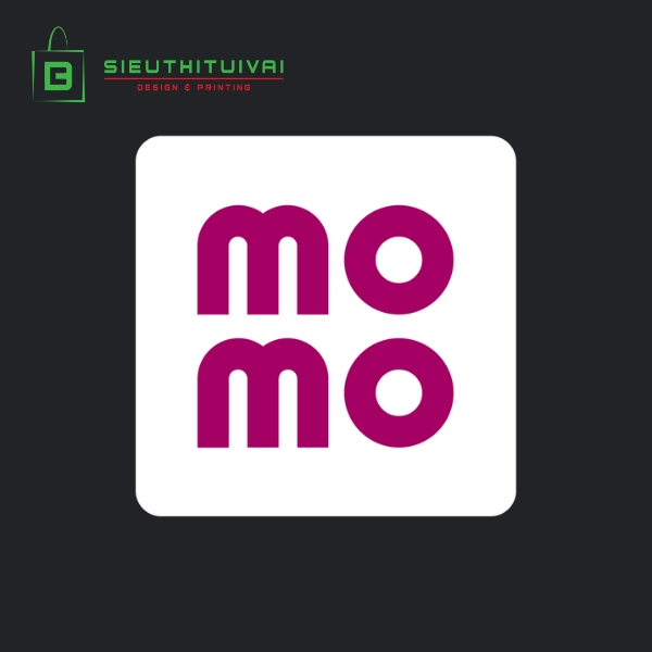 Logo momo nền đen cực đẹp