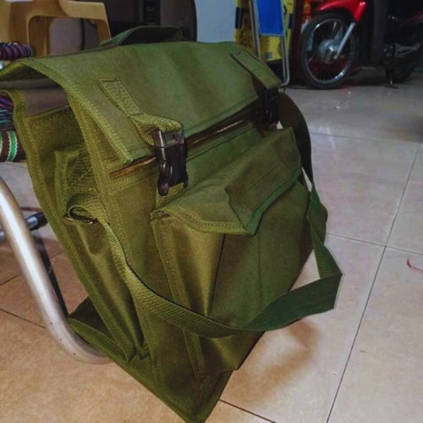 Túi vải dù đựng dụng cụ điện màu xanh lá cây